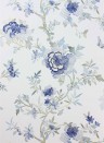 Nina Campbell Wallpaper Perdana Blue/ Ivory