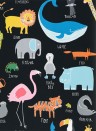 Scion Wallpaper Animal Magic Tutti Frutti/ Black Board