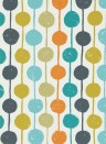Scion Papier peint Taimi - Sulphur/ Tangerine/ Kingfisher