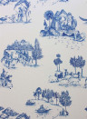 Tapete Zanskar von Osborne & Little - Blue/ White