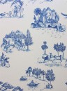 Matthew Williamson Papier peint Zanskar - Blue/ White