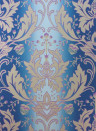Damasttapete Viceroy von Osborne & Little - Blue/ Gilver