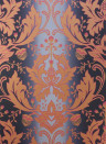 Damasttapete Viceroy von Osborne & Little - Ink/ Pink/ Gold