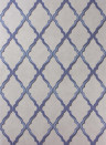 Gittertapete Jali Trellis v. Osborne & Little - Blue/ Stone