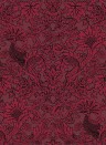 Cole & Son Wallpaper Balabina Velvet Red
