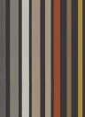 Cole & Son Papier peint Carousel Stripe - Charcoal