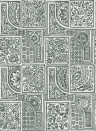 Cole & Son Papier peint Bellini - Charcoal/ White