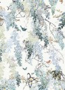 Sanderson Papier peint panoramique Wisteria Falls - Aqua Paneel A