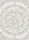 Mosaik Tapete Rondo von Arte - Weiß/ Gold