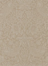 Morris & Co. Tapete Pure Strawberry Thief - Taupe/ Gilver
