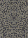 Morris & Co Papier peint Pure Acorn - Charcoal/ Gilver