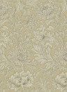 Tapete Chrysanthemum Toile von Morris & Co. - Ivory/ Gold
