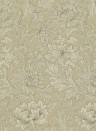 Morris & Co Carta da parati Chrysanthemum Toile - Ivory/ Gold