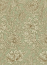 Tapete Chrysanthemum Toile von Morris & Co. - Eggshell/ Gold