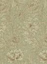 Morris & Co Wallpaper Chrysanthemum Toile Eggshell/ Gold