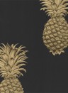Tapete Pineapple Royale von Sanderson - Graphite/ Gold