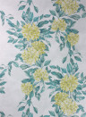 Osborne & Little Wallpaper Rhodora Lemon/ Green/ Stone