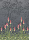 Florale Tapete Upper Brook Street von Little Greene - Minuit