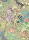 Afrikanische Tapete Savuti von Cole & Son - Khaki/ Multi