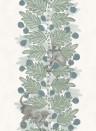 Cole & Son Wallpaper Acacia White/ Green/ Blue