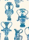 Cole & Son Carta da parati Khulu Vases - China Blue