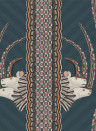 Cole & Son Wallpaper Jabu Navy Blue