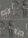Cole & Son Papier peint Safari Dance - Black/ White