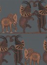 Tapete Safari Dance von Cole & Son - Orange/ Charcoal