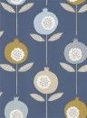 Scion Wallpaper Pepino Sky/ Cinnamon/ Ink
