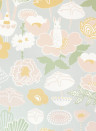 Majvillan Wallpaper Little Light Soft Grey/ Pink/ Yellow/ Green/ Cream White