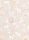 Majvillan Tapete True Unicorns - Soft Pink/ Turquoise