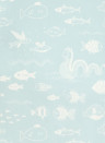Osborne & Little Wallpaper The Big Blue Dusty Blue/ Cream White