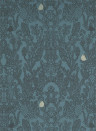 Majvillan Wallpaper Amelie Petrol/ Soft Black