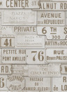 Mindthegap Carta da parati Vintage Signs - WP20036