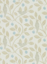 Sanderson Papier peint Damson Tree - Denim/ Barley
