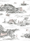 Sian Zeng Papier peint Mountains - Grey/ Pink