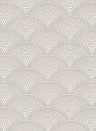 Cole & Son Wallpaper Feather Fan Icons Taupe
