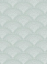 Cole & Son Wallpaper Feather Fan Icons Seafoam