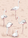 Cole & Son Wallpaper Flamingos Icons Ballet Slipper