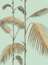 Cole & Son Carta da parati Palm Leaves Icons - Mint & Sand