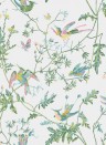 Cole & Son Carta da parati Hummingbirds Icons - Green/ Pink