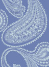 Cole & Son Wallpaper Rajapur Flock Hyacinth & White
