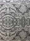 Matthew Williamson Wallpaper Orangery Lace Black/ Metallic Silver