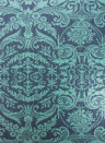 Matthew Williamson Wallpaper Orangery Lace Midnight/ Metallic Jade