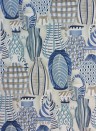 Nina Campbell Wallpaper Collioure Blue/ Beige