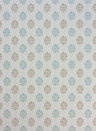 Tapete Camille von Nina Campbell - Aqua/ Beige