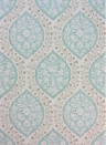 Tapete Marguerite von Nina Campbell - Aqua/ Taupe