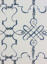 Nina Campbell Wallpaper Portavo Indigo/ Ivory