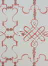 Nina Campbell Wallpaper Portavo Coral/ Ivory