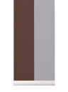 Ferm Living Carta da parati Thick Lines - Bordeaux/ Grey